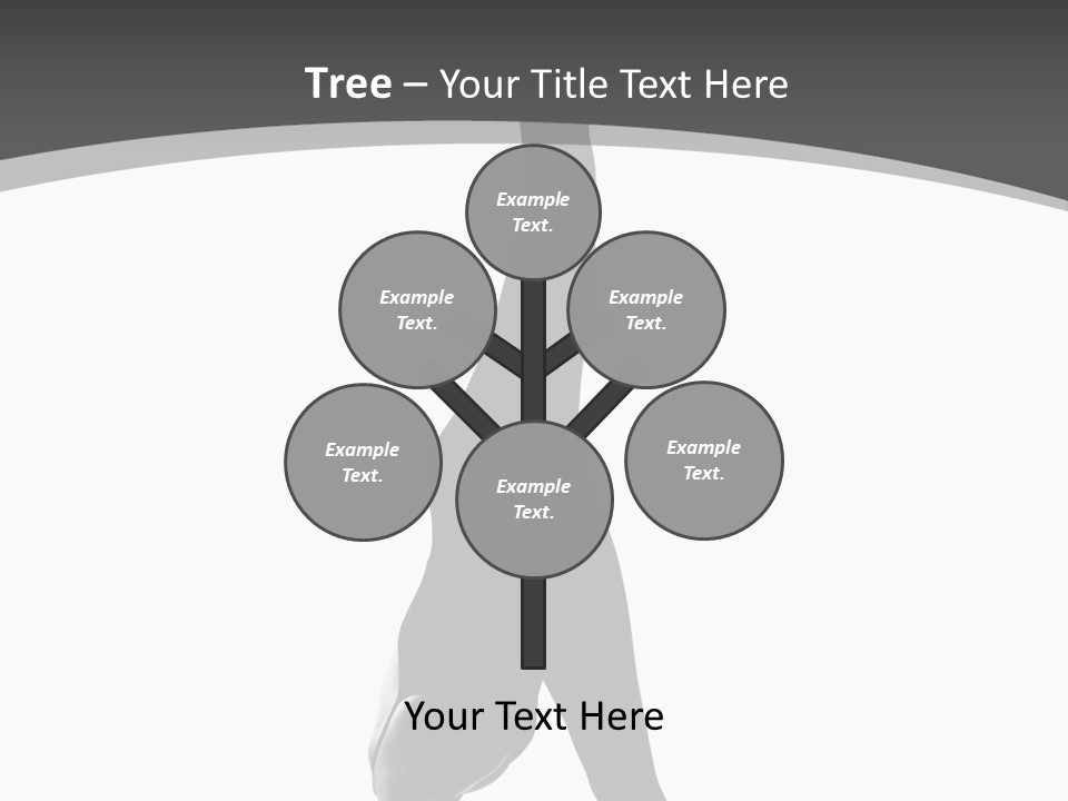 Posing Suppleness Slipper PowerPoint Template