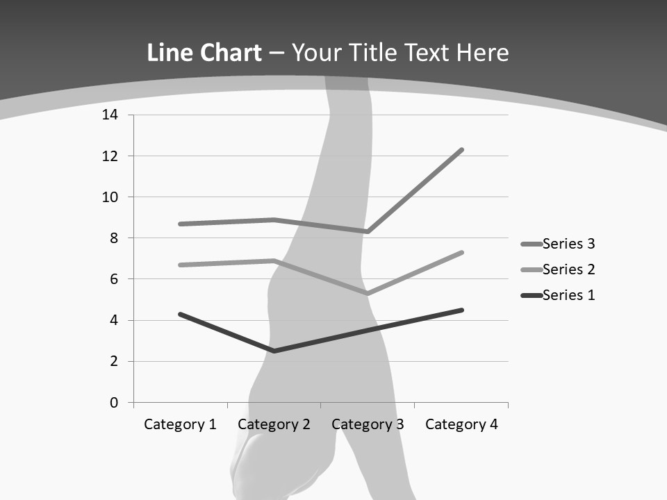 Posing Suppleness Slipper PowerPoint Template