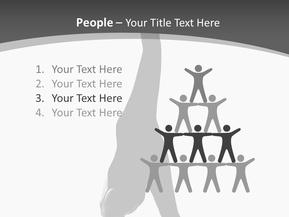 Posing Suppleness Slipper PowerPoint Template