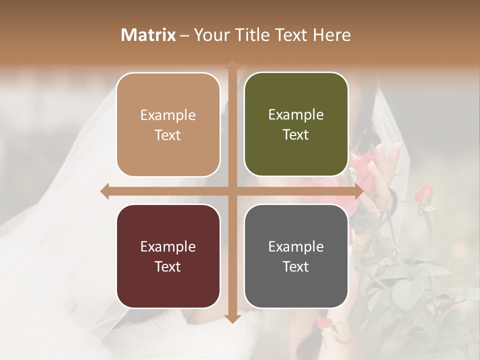 Happiness Woman Bridal PowerPoint Template