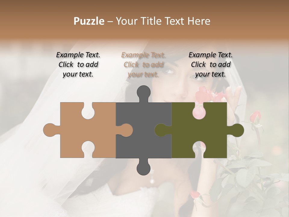 Happiness Woman Bridal PowerPoint Template