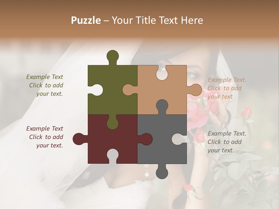 Happiness Woman Bridal PowerPoint Template