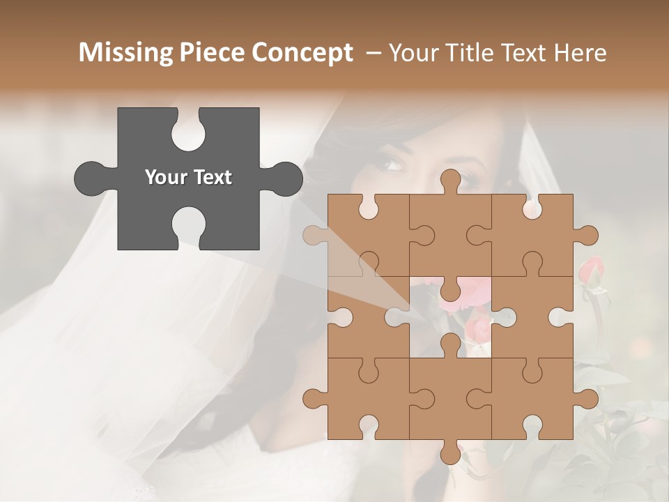 Happiness Woman Bridal PowerPoint Template