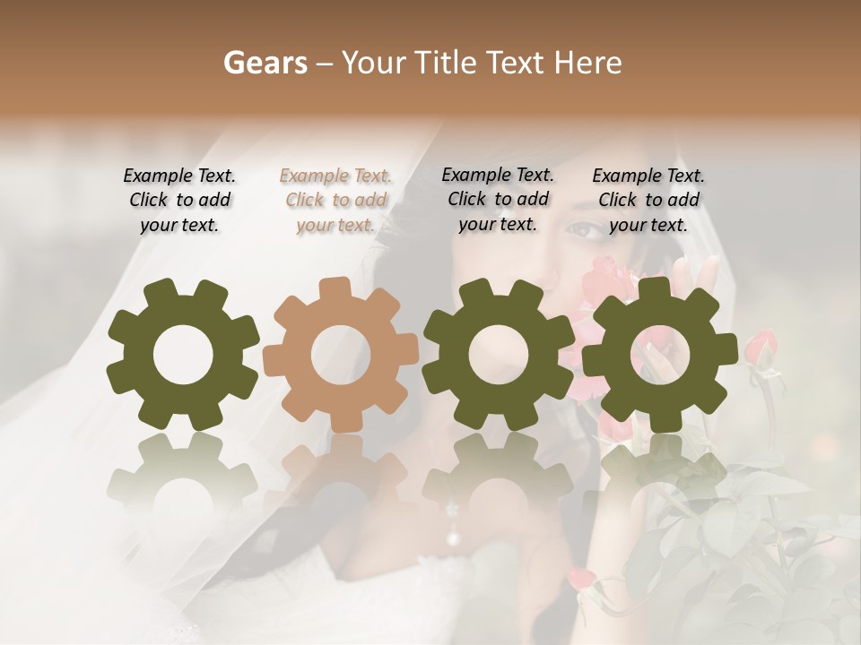 Happiness Woman Bridal PowerPoint Template