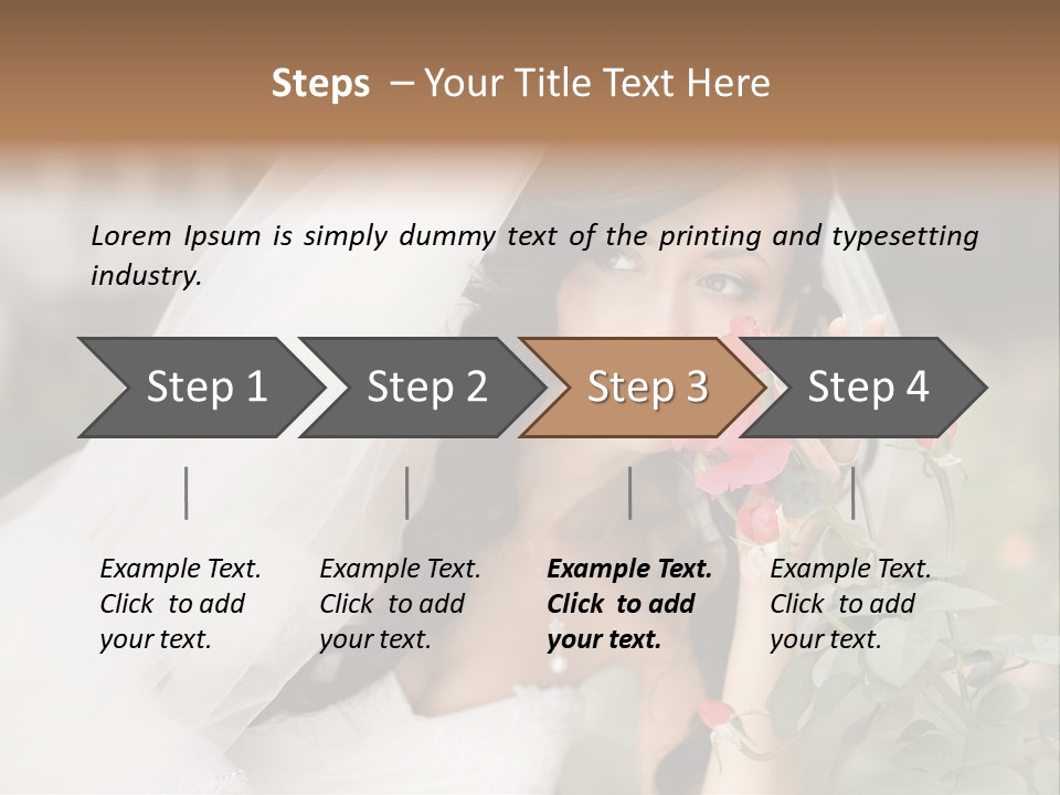 Happiness Woman Bridal PowerPoint Template