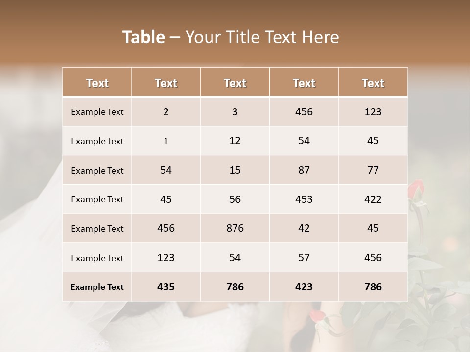 Happiness Woman Bridal PowerPoint Template