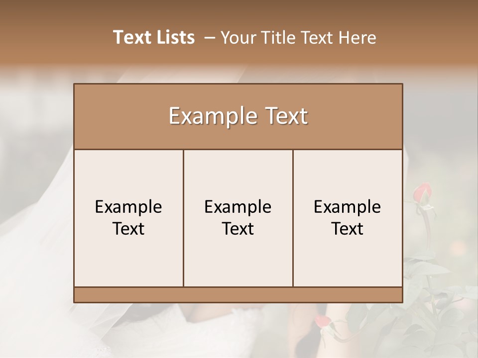 Happiness Woman Bridal PowerPoint Template