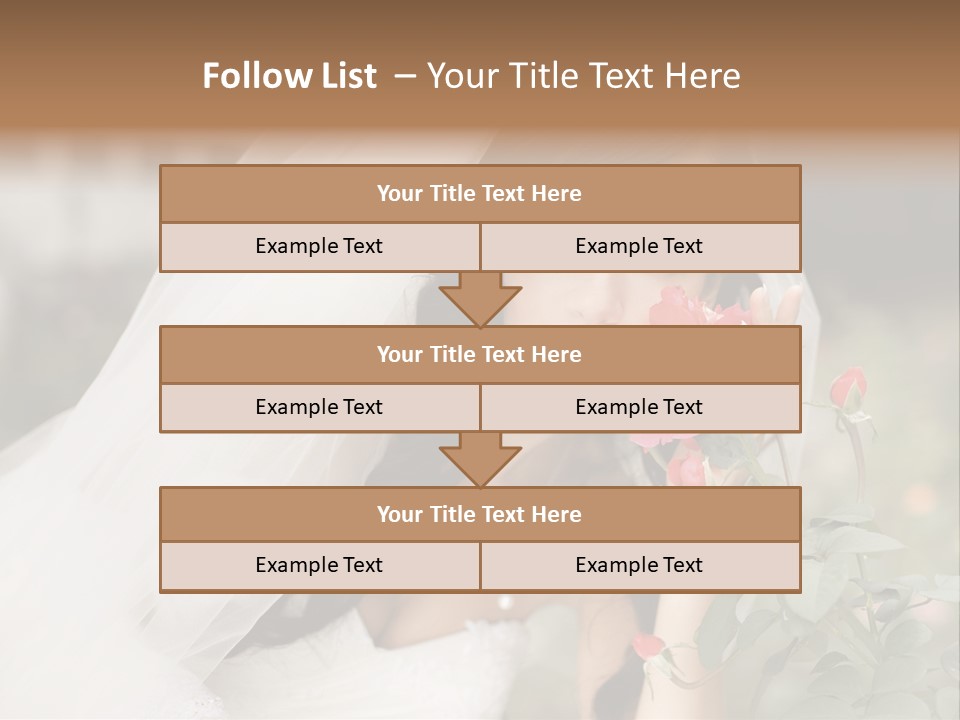 Happiness Woman Bridal PowerPoint Template