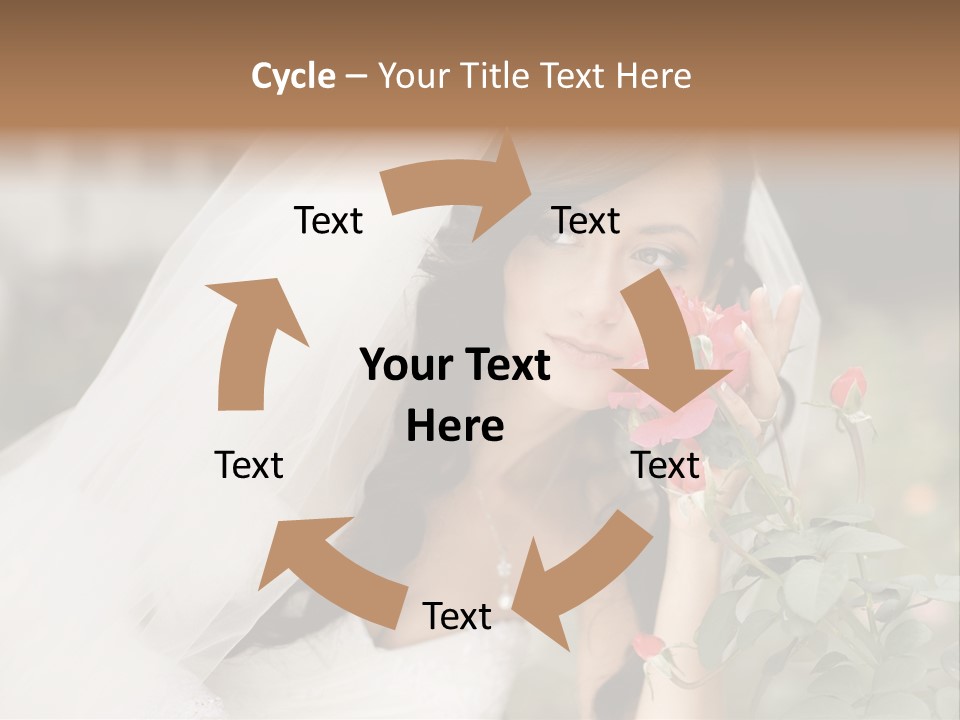 Happiness Woman Bridal PowerPoint Template