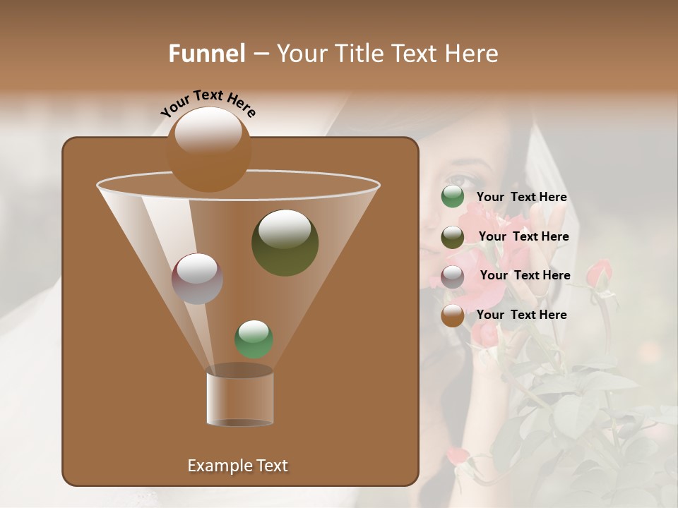 Happiness Woman Bridal PowerPoint Template