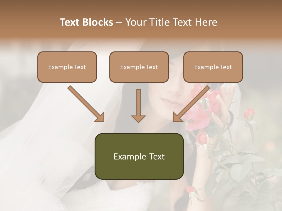 Happiness Woman Bridal PowerPoint Template