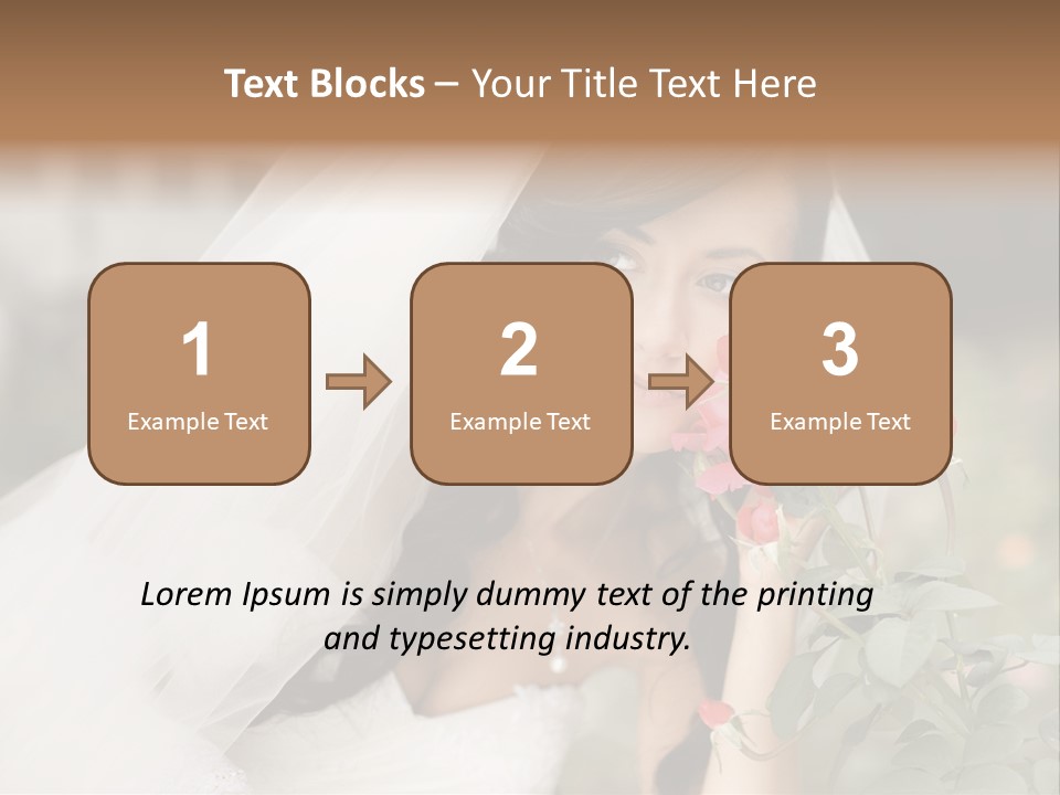 Happiness Woman Bridal PowerPoint Template