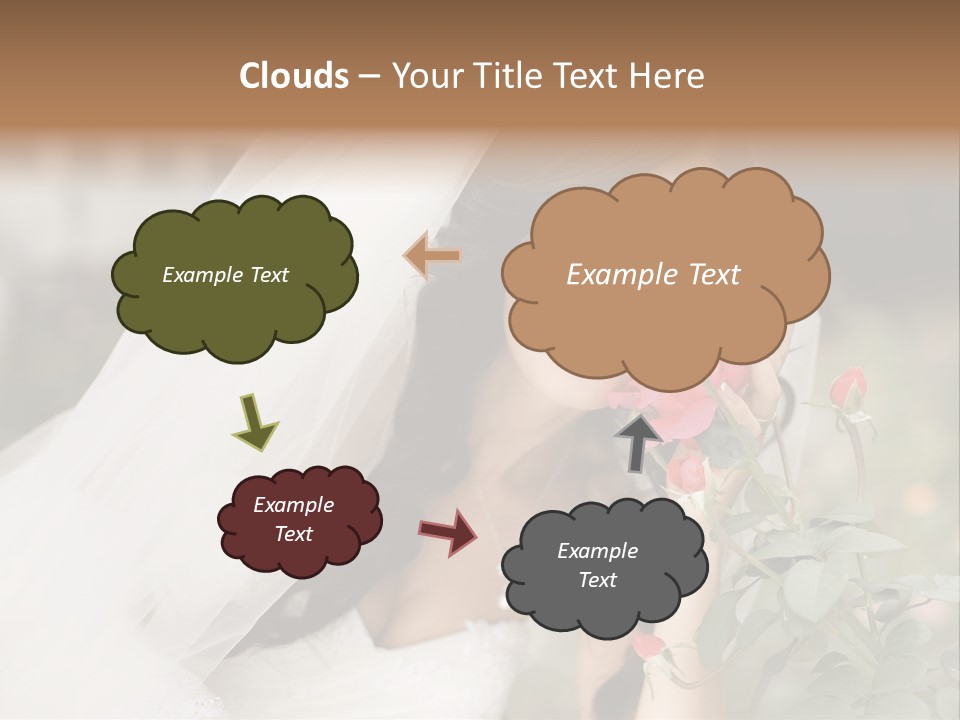 Happiness Woman Bridal PowerPoint Template