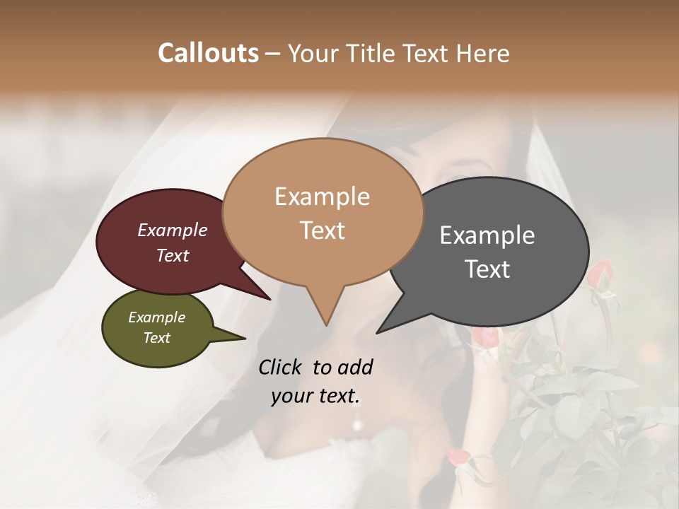 Happiness Woman Bridal PowerPoint Template