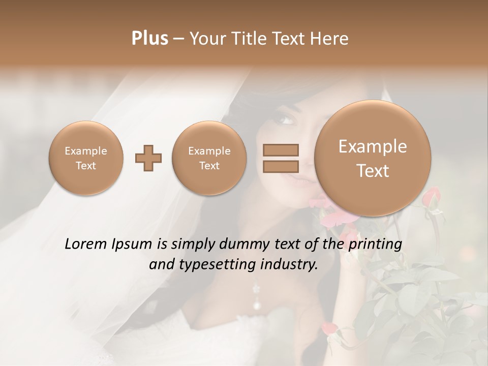 Happiness Woman Bridal PowerPoint Template