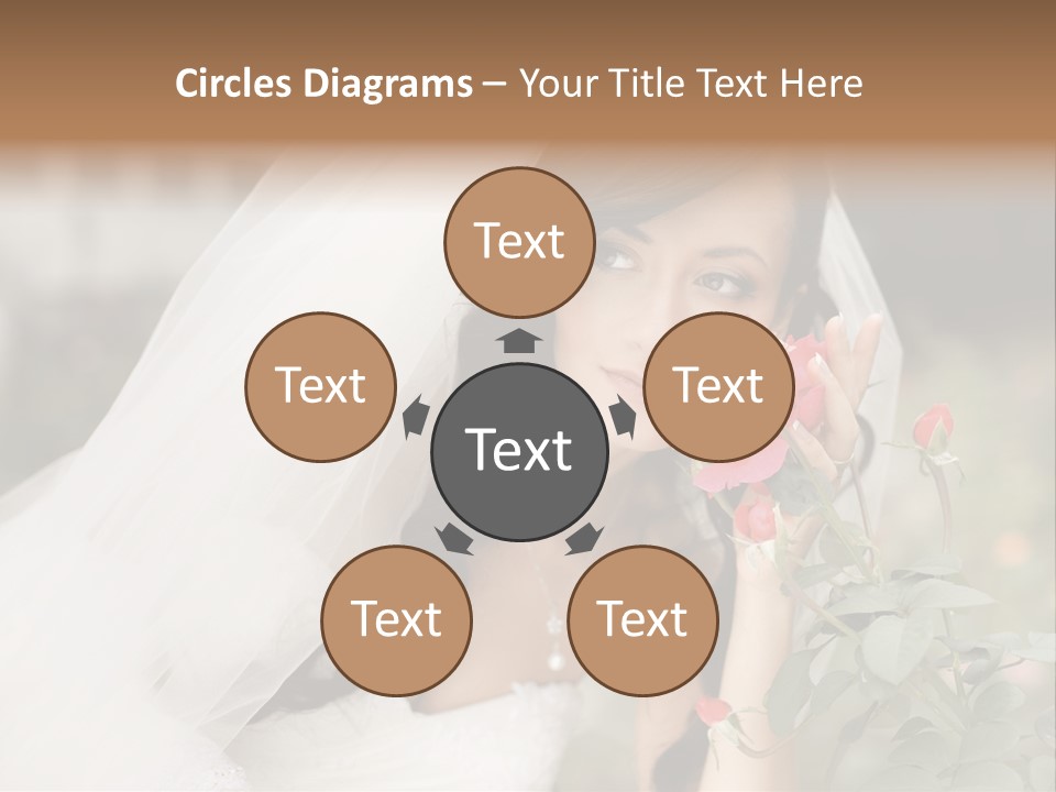 Happiness Woman Bridal PowerPoint Template