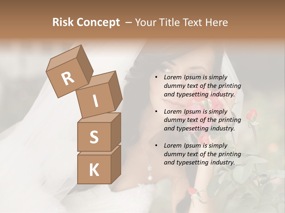 Happiness Woman Bridal PowerPoint Template