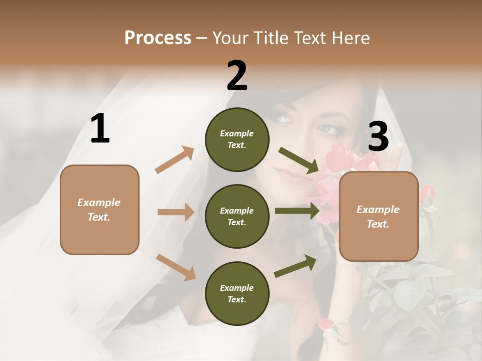 Happiness Woman Bridal PowerPoint Template