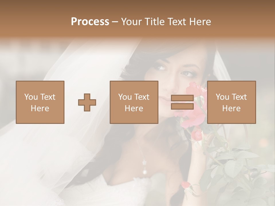 Happiness Woman Bridal PowerPoint Template