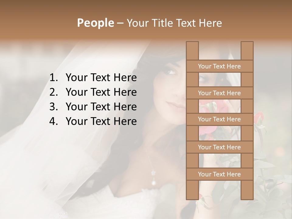 Happiness Woman Bridal PowerPoint Template