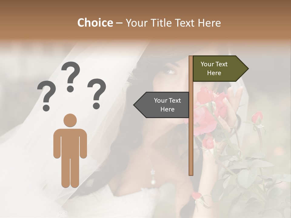 Happiness Woman Bridal PowerPoint Template