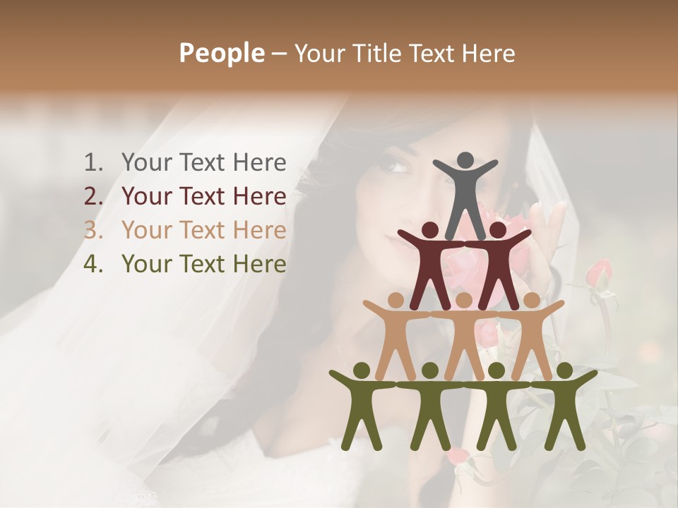Happiness Woman Bridal PowerPoint Template
