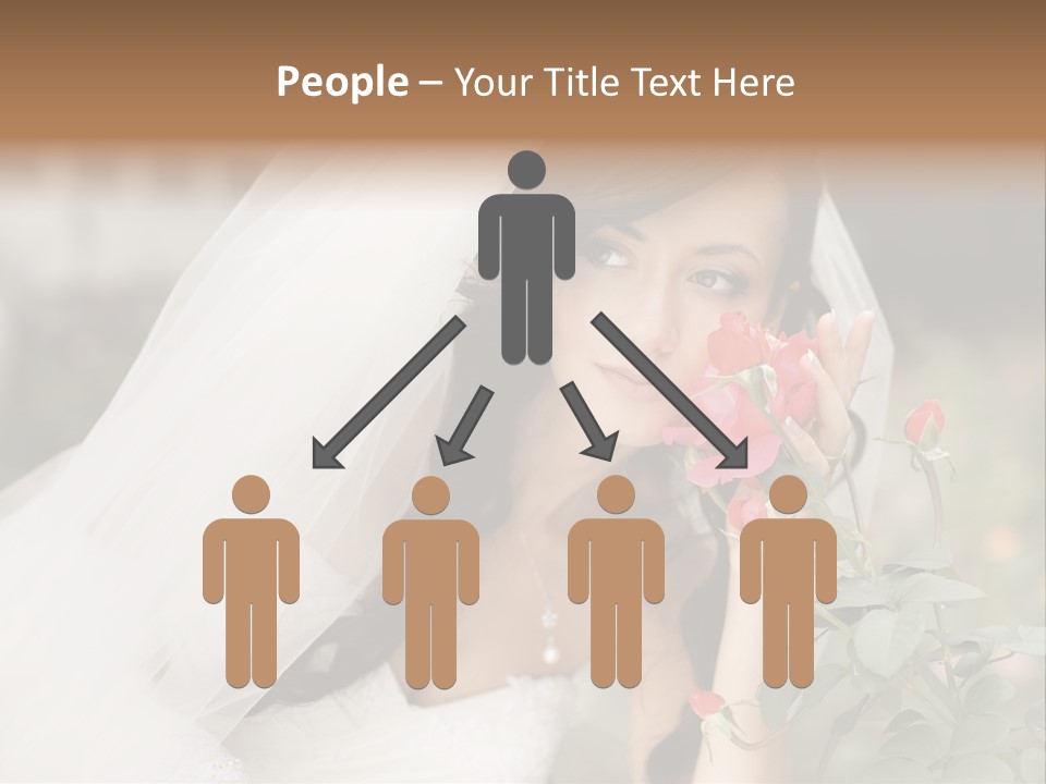 Happiness Woman Bridal PowerPoint Template