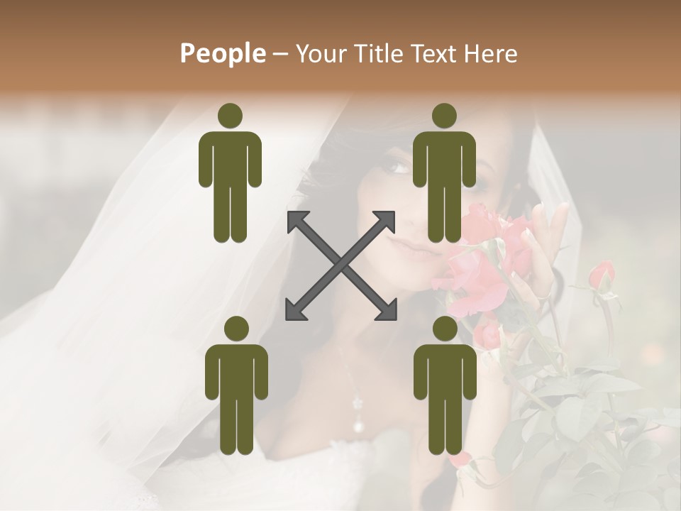 Happiness Woman Bridal PowerPoint Template