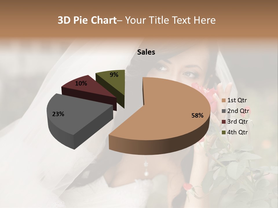 Happiness Woman Bridal PowerPoint Template