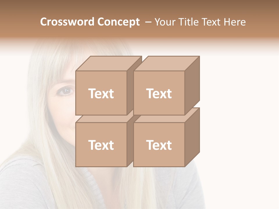 Hair Face Think PowerPoint Template
