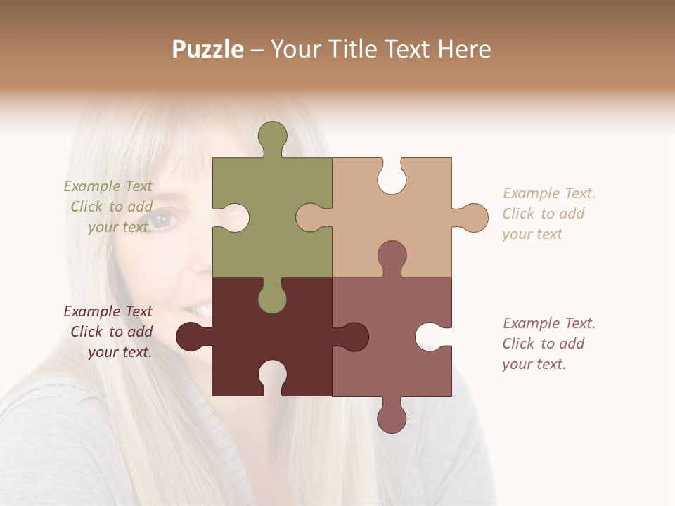 Hair Face Think PowerPoint Template