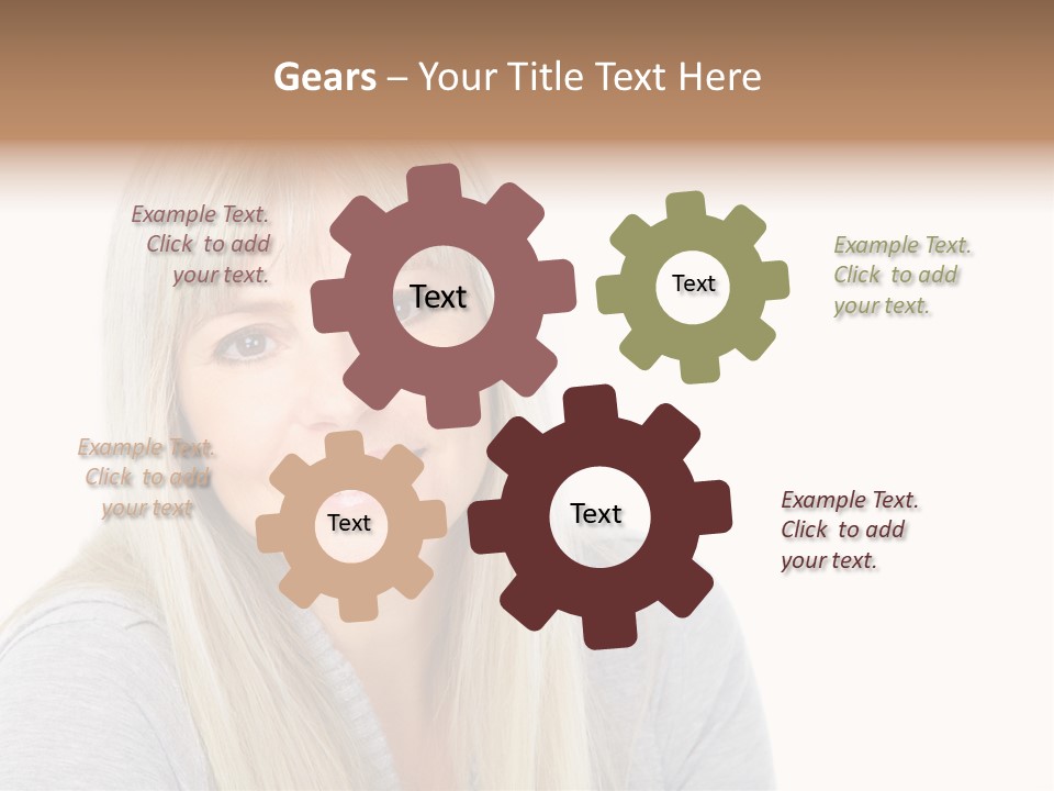 Hair Face Think PowerPoint Template