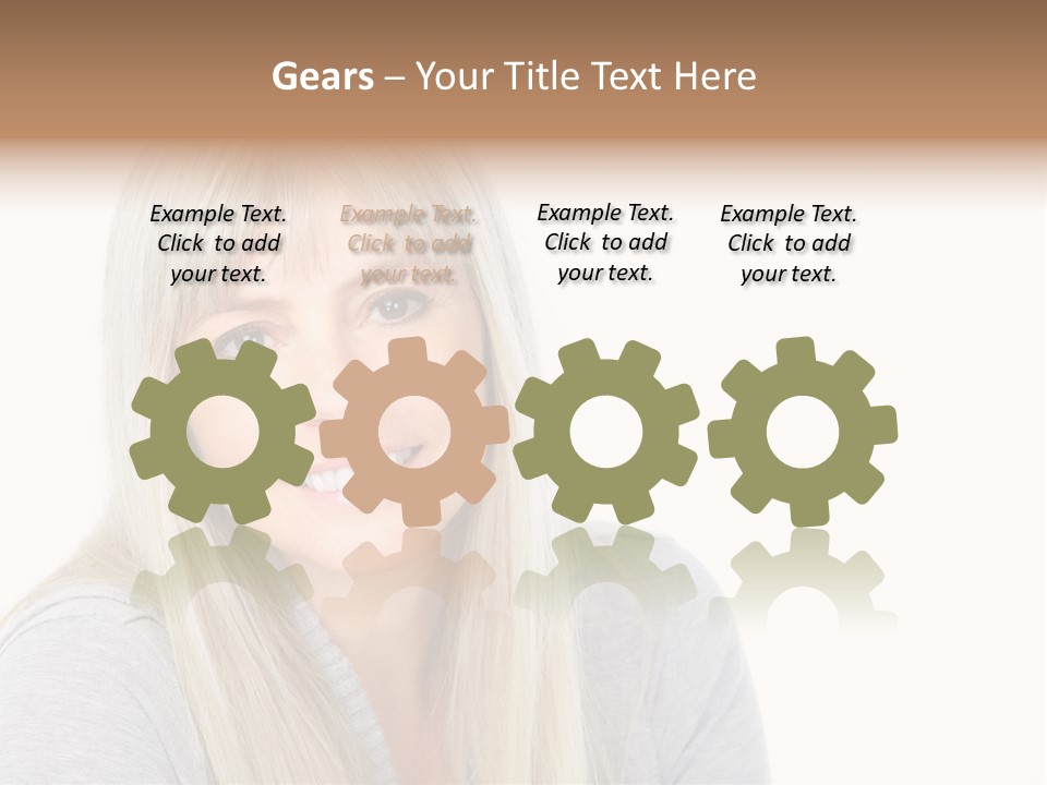 Hair Face Think PowerPoint Template