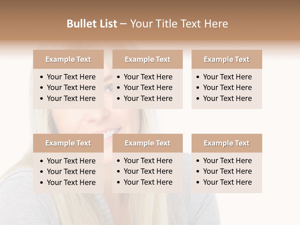 Hair Face Think PowerPoint Template