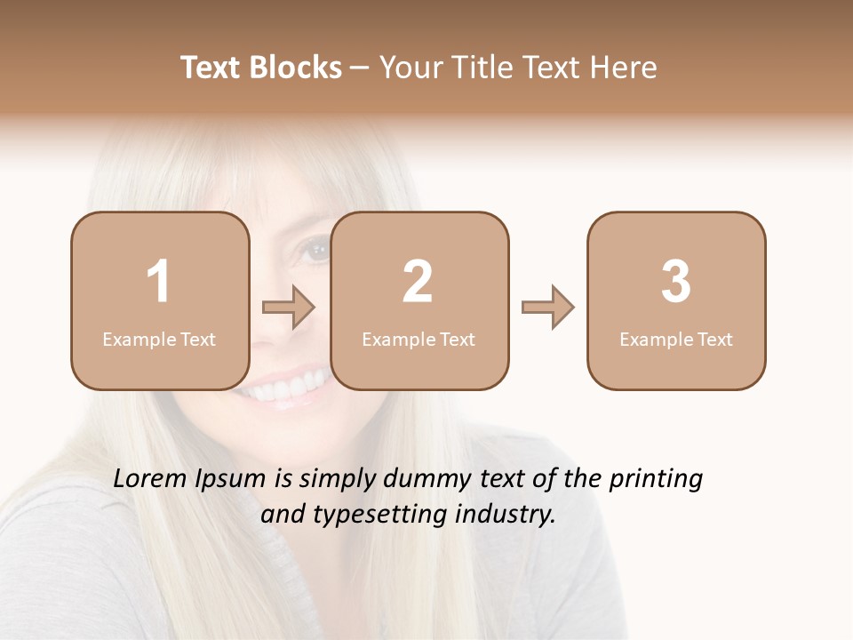 Hair Face Think PowerPoint Template