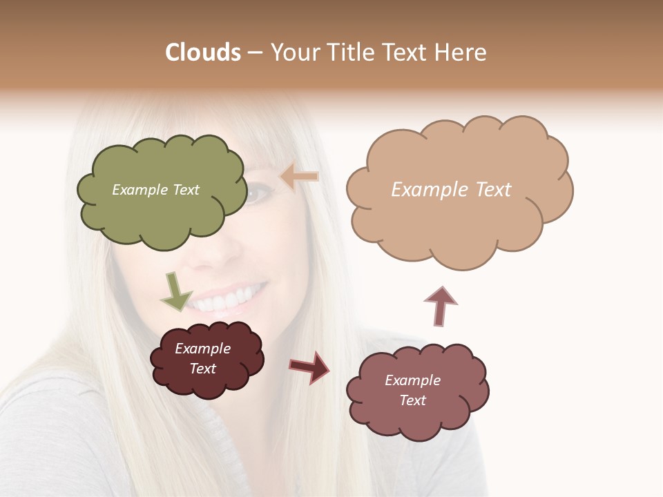 Hair Face Think PowerPoint Template