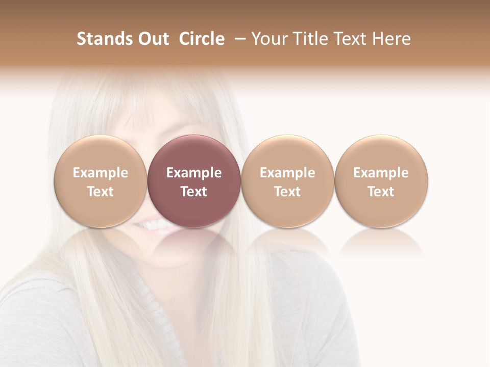 Hair Face Think PowerPoint Template