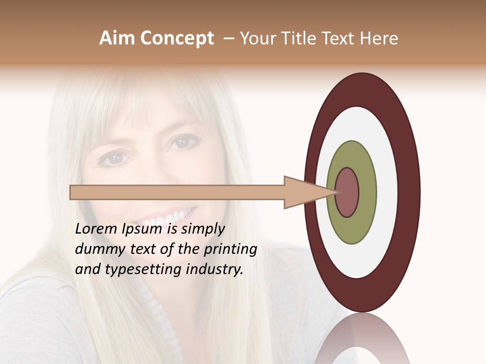 Hair Face Think PowerPoint Template