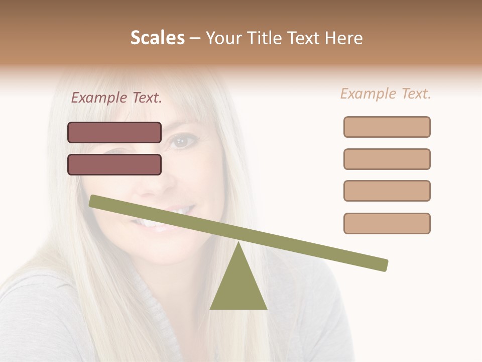 Hair Face Think PowerPoint Template