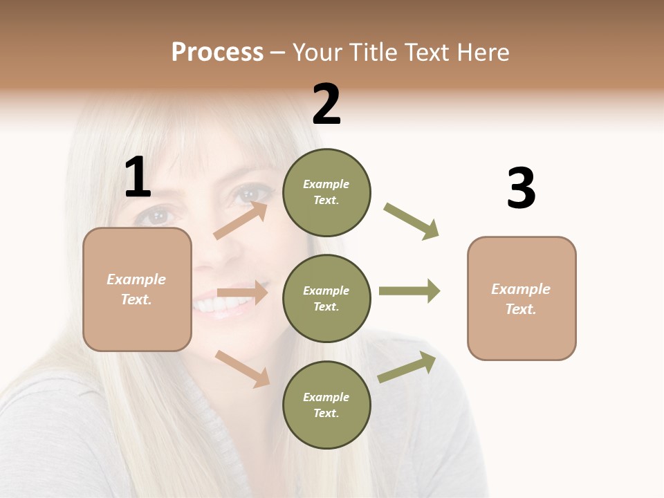 Hair Face Think PowerPoint Template