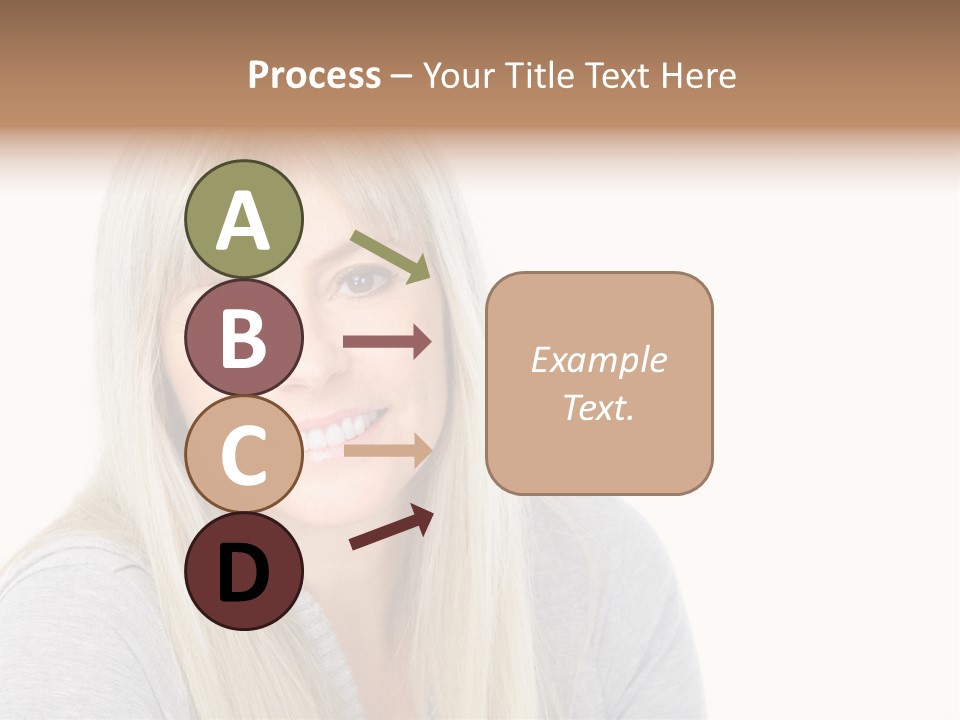 Hair Face Think PowerPoint Template