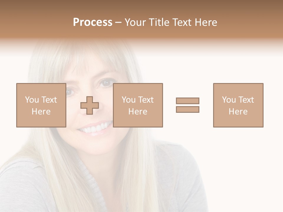 Hair Face Think PowerPoint Template
