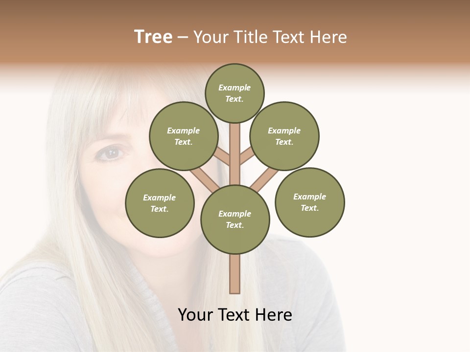 Hair Face Think PowerPoint Template