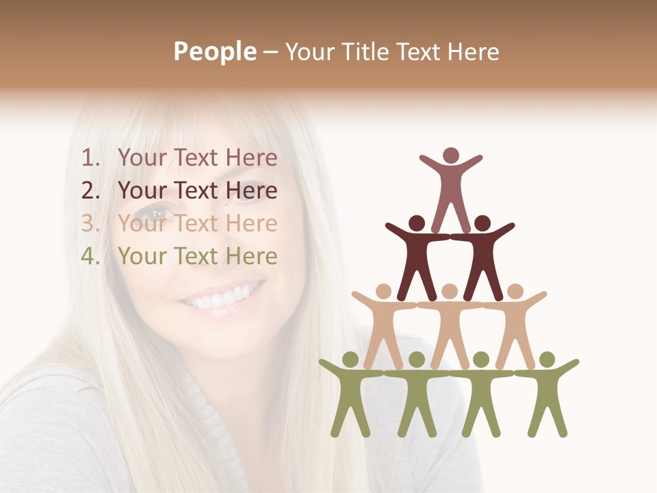 Hair Face Think PowerPoint Template