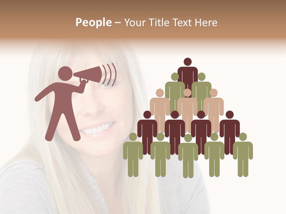 Hair Face Think PowerPoint Template