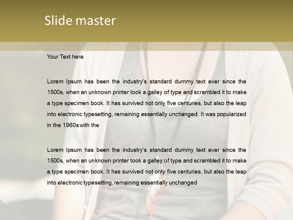 Mixed Teenager American PowerPoint Template