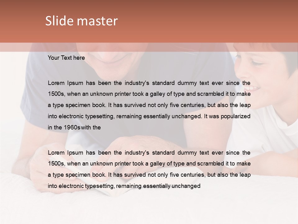 Caucasian Natural Grandfather PowerPoint Template