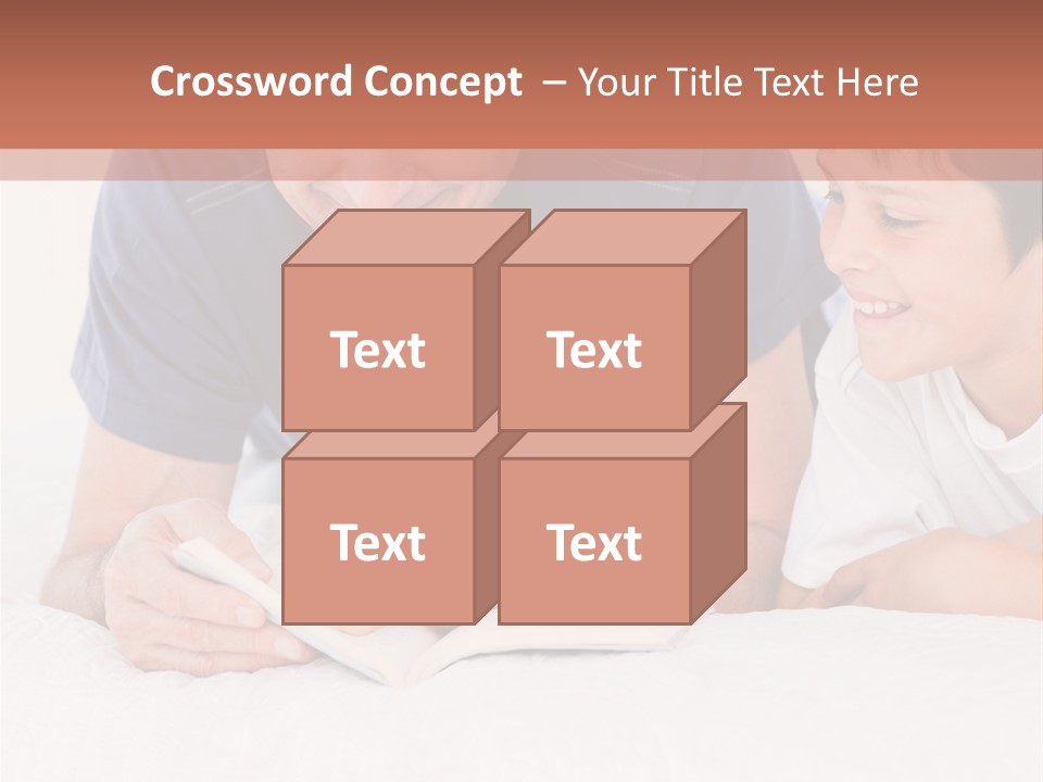 Caucasian Natural Grandfather PowerPoint Template