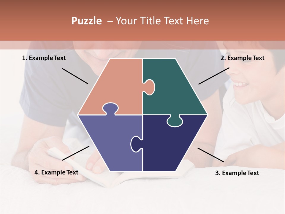 Caucasian Natural Grandfather PowerPoint Template