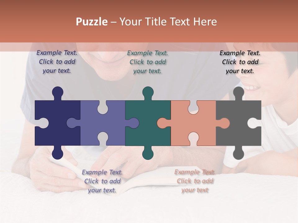 Caucasian Natural Grandfather PowerPoint Template